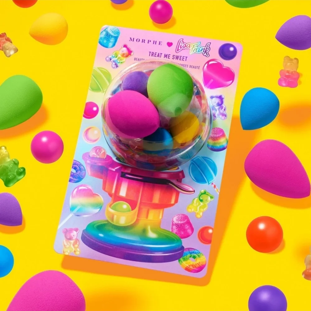 Morphe x Lisa Frank Treat Me Sweet 5 pc Beauty sponge set